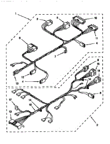 Wiring Harness parts for Kenmore Washer 110.92599200 (11092599200, 110 92599200) from AppliancePartsPros.com