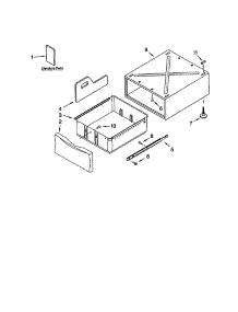 Pedestal Parts (Not Included) parts for Kenmore Dryer 110.92822102 (11092822102, 110 92822102) from AppliancePartsPros.com