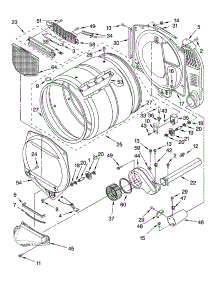 Bulkhead Parts parts for Kenmore Dryer 110.92826103 (11092826103, 110 92826103) from AppliancePartsPros.com