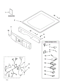 Top And Console Parts parts for Kenmore Dryer 110.92826103 (11092826103, 110 92826103) from AppliancePartsPros.com