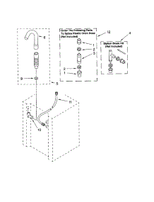 Washer Water System parts for Kenmore Washer Dryer Combo 110.92966102 (11092966102, 110 92966102) from AppliancePartsPros.com