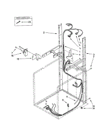 Dryer Support And Washer Harness parts for Kenmore Washer Dryer Combo 110.92976102 (11092976102, 110 92976102) from AppliancePartsPros.com