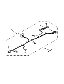 Wiring Harness parts for Kenmore Washer 110.94572201 (11094572201, 110 94572201) from AppliancePartsPros.com