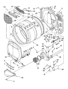 Bulkhead Parts parts for Kenmore Dryer 110.94831301 (11094831301, 110 94831301) from AppliancePartsPros.com