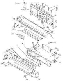 Console Panel parts for Kenmore Dryer 110.96195100 (11096195100, 110 96195100) from AppliancePartsPros.com