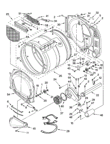 Bulkhead Parts parts for Kenmore Dryer 110.96562500 (11096562500, 110 96562500) from AppliancePartsPros.com