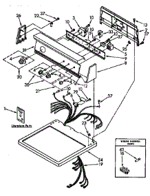 Top And Console Parts parts for Kenmore Dryer 110.96583100 (11096583100, 110 96583100) from AppliancePartsPros.com