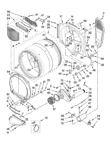 Bulkhead Parts parts for Kenmore Dryer 110.96742700 (11096742700, 110 96742700) from AppliancePartsPros.com