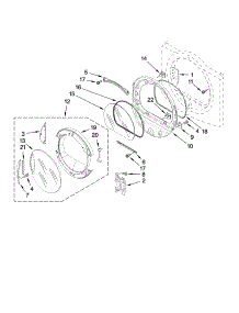 Door Parts, Optional Parts (Not Included) parts for Kenmore Dryer 110.97088602 (11097088602, 110 97088602) from AppliancePartsPros.com