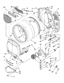 Bulkhead Parts parts for Kenmore Dryer 110.97091601 (11097091601, 110 97091601) from AppliancePartsPros.com