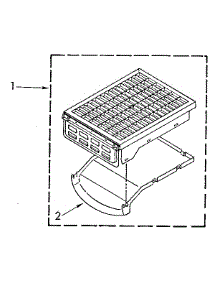 Dry Rack parts for Kenmore Dryer 110.97093100 (11097093100, 110 97093100) from AppliancePartsPros.com