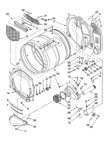 Bulkhead Parts parts for Kenmore Dryer 110.97531700 (11097531700, 110 97531700) from AppliancePartsPros.com