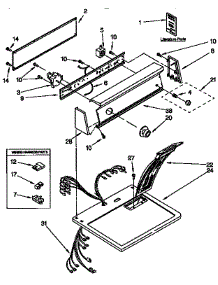 Top And Console Parts parts for Sears Dryer 11097561800 from AppliancePartsPros.com