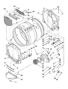 Bulkhead Parts parts for Kenmore Dryer 110.97566603 (11097566603, 110 97566603) from AppliancePartsPros.com