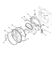 Door Parts, Optional Parts (Not Included) parts for Kenmore Dryer 110.97571603 (11097571603, 110 97571603) from AppliancePartsPros.com