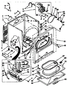Cabinet Parts parts for Kenmore Dryer 110.97572100 (11097572100, 110 97572100) from AppliancePartsPros.com
