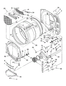 Bulkhead Parts parts for Kenmore Dryer 110.97572603 (11097572603, 110 97572603) from AppliancePartsPros.com