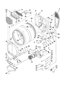 Bulkhead Parts parts for Kenmore Dryer 110.97738702 (11097738702, 110 97738702) from AppliancePartsPros.com