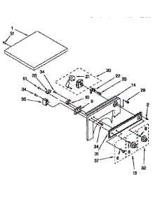 Top And Console parts for Kenmore Dryer 110.98518200 (11098518200, 110 98518200) from AppliancePartsPros.com