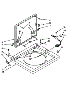 Washer Top And Lid parts for Kenmore Washer Dryer Combo 110.98573810 (11098573810, 110 98573810) from AppliancePartsPros.com