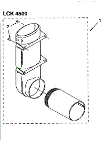 Exhaust Deflector Kit (Complete) parts for Kenmore Washer Dryer Combo 110.98575120 (11098575120, 110 98575120) from AppliancePartsPros.com
