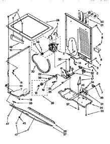 Dryer Cabinet & Motor parts for Kenmore Washer Dryer Combo 110.98576200 (11098576200, 110 98576200) from AppliancePartsPros.com