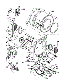 Dryer Bulkhead parts for Kenmore Washer Dryer Combo 110.98752792 (11098752792, 110 98752792) from AppliancePartsPros.com