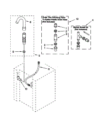 Washer Water System parts for Kenmore Washer Dryer Combo 110.98752792 (11098752792, 110 98752792) from AppliancePartsPros.com