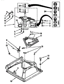 Machine Base parts for Kenmore Washer Dryer Combo 110.98762791 (11098762791, 110 98762791) from AppliancePartsPros.com
