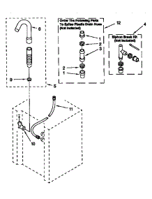 Washer Water System parts for Kenmore Washer Dryer Combo 110.98762791 (11098762791, 110 98762791) from AppliancePartsPros.com