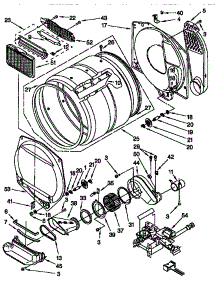Dryer Bulkhead parts for Kenmore Washer Dryer Combo 110.98762791 (11098762791, 110 98762791) from AppliancePartsPros.com