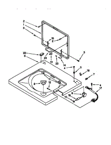 Washer Top And Lid parts for Kenmore Washer Dryer Combo 110.98764790 (11098764790, 110 98764790) from AppliancePartsPros.com