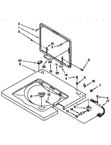 Washer Top Lid parts for Kenmore Washer Dryer Combo 110.98764791 (11098764791, 110 98764791) from AppliancePartsPros.com