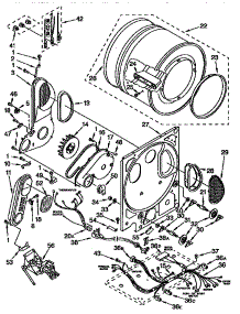 Dryer Bulkhead Parts parts for Kenmore Washer Dryer Combo 110.99575100 (11099575100, 110 99575100) from AppliancePartsPros.com