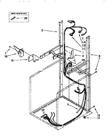Dryer Support & Washer Harness parts for Kenmore Washer Dryer Combo 110.99576200 (11099576200, 110 99576200) from AppliancePartsPros.com