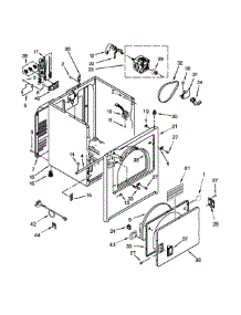 Cabinet Parts parts for Kenmore Dryer 110.C62442510 (110C62442510, 110 C62442510) from AppliancePartsPros.com