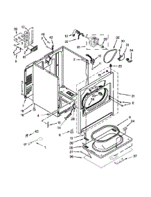 Cabinet Parts parts for Kenmore Dryer 110.C65132411 (110C65132411, 110 C65132411) from AppliancePartsPros.com