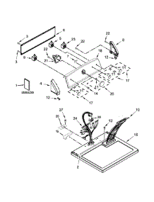 Top And Console Parts parts for Kenmore Dryer 110.C65132411 (110C65132411, 110 C65132411) from AppliancePartsPros.com