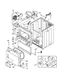Cabinet Parts parts for Kenmore Dryer 110.C66112310 (110C66112310, 110 C66112310) from AppliancePartsPros.com