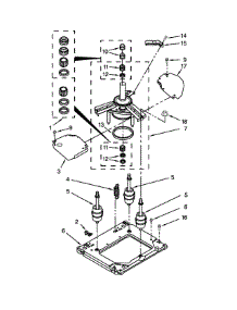 Machine Base Parts parts for Kenmore Washer Dryer Combo 110.C81432510 (110C81432510, 110 C81432510) from AppliancePartsPros.com