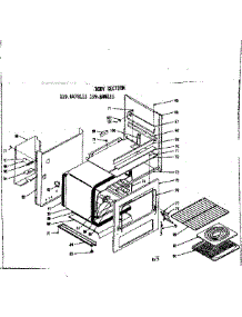 Body Section parts for Kenmore Range 119.6478111 (1196478111, 119 6478111) from AppliancePartsPros.com