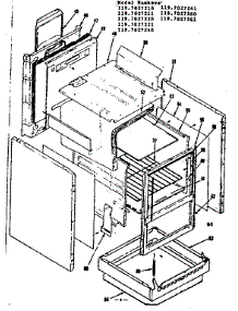 Body Section parts for Kenmore Range 119.7027220 (1197027220, 119 7027220) from AppliancePartsPros.com