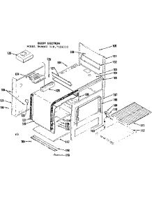 Body Section parts for Kenmore Range 119.7028210 (1197028210, 119 7028210) from AppliancePartsPros.com
