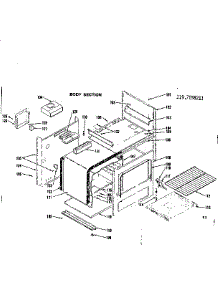 Body Section parts for Kenmore Range 119.7038211 (1197038211, 119 7038211) from AppliancePartsPros.com