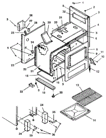 Body parts for Kenmore Range 119.7038883 (1197038883, 119 7038883) from AppliancePartsPros.com