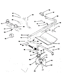 Oven Burner And Top Burners Section parts for Kenmore Range 119.7438610 (1197438610, 119 7438610) from AppliancePartsPros.com
