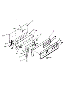 Backguard Section (Model 119.7488710) parts for Kenmore Range 119.7438710 (1197438710, 119 7438710) from AppliancePartsPros.com