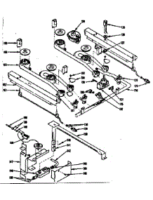 Oven And Top Burner parts for Kenmore Range 119.7457241 (1197457241, 119 7457241) from AppliancePartsPros.com