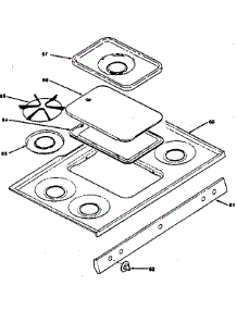 Cooktop Section parts for Kenmore Range 119.7488810 (1197488810, 119 7488810) from AppliancePartsPros.com