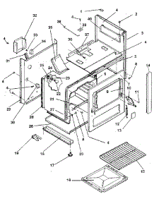 Body Section parts for Kenmore Range 119.7488882 (1197488882, 119 7488882) from AppliancePartsPros.com